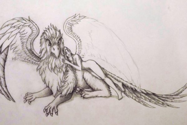 07_Illustration_Zeichnung_Gryphon_Lady