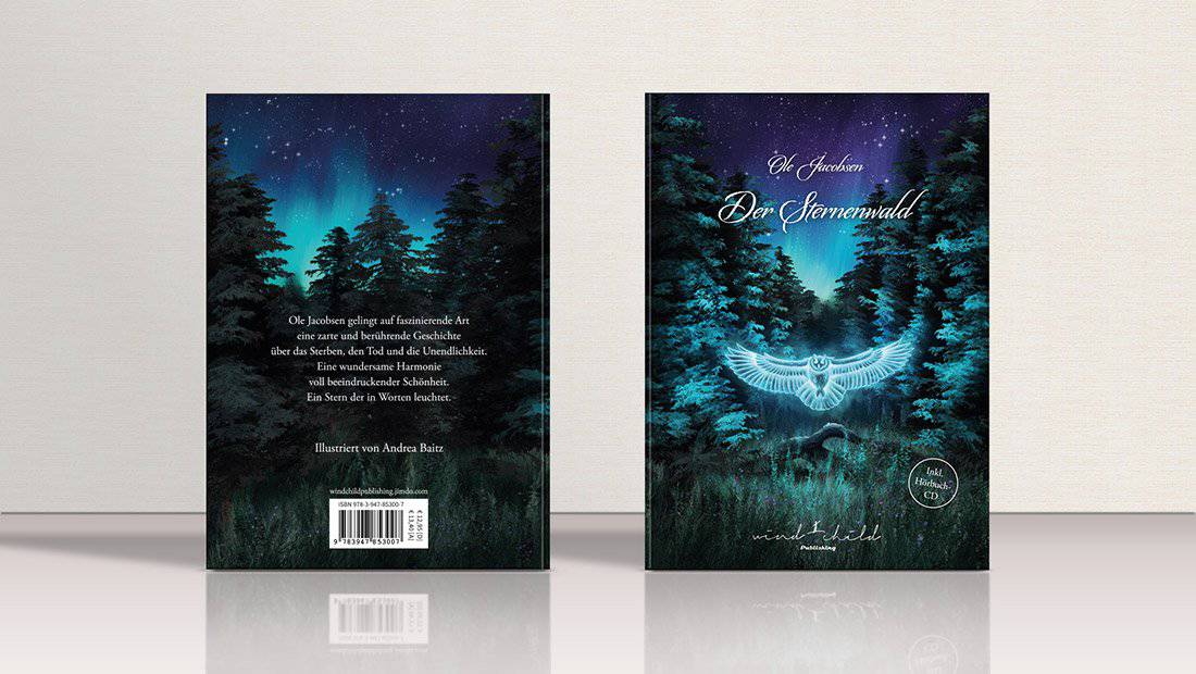 Illustration, book cover, book illustration - The Star Forest, illustrator Andrea Baitz, Eckernförde (Schleswig-Holstein), Kiel area, Rendsburg, Flensburg, Hamburg