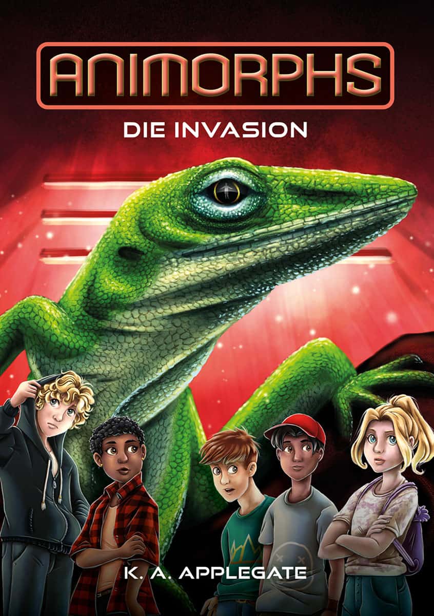 Animorphs Band 1: Die Invasion, Buchcover Design, Coverillustration,, Andrea Baitz, Kinderbuch Illustrator gesucht, Kinderbuchillustrator gesucht, Kinderbuch illustrieren lassen, Kinderbuch erstellen lassen, Kinderbuchillustrator Andrea Baitz, Buchillustrator gesucht, Buch Illustrator, Kinderbuch Illustration, Kinderbuchillustration, Buchillustration, Buch Illustration, suche kinderbuchillustrator, suche illustrator